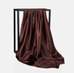 PLAIN LARGE SATIN SCARVES 90CM - Image 3