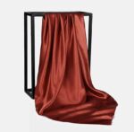 PLAIN LARGE SATIN SCARVES 90CM - Image 5