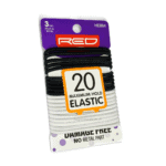 20PCS BLACK AND WHITE MAXIMUM HOLD ELASTIC HAIR TIE