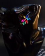 Tiara Coloured Rhinestone EARRINGS - Image 3