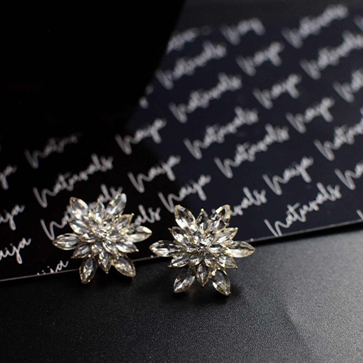 Halle Rhinestone STAR EARRINGS - Image 2